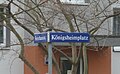 Straßenschild Königsheimplatz (Lage51.053913.7874)