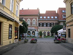 Keszthely şehir merkezi
