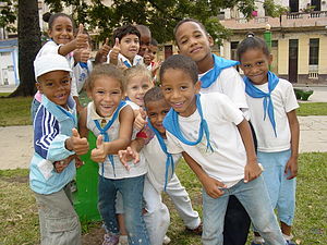 Kids in public park, Centro Habana, Havana, Cu...