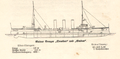 Skizze der Kleinen Kreuzer der Dresden-Klasse aus „Köhlers Flottenkalender“ von 1910