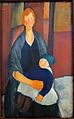 Maternité (1919) óleo sobre lienzo de A. Modigliani