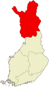 Location of Lapplands län