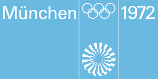 Logo der Olympischen Sommerspiele 1972 mit den olympischen Ringen