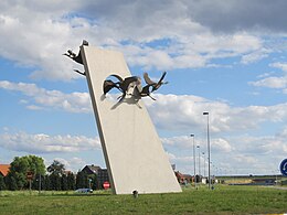 De eerste droom van Saint-Exupéry, nabij de luchthaven van Zaventem, België.