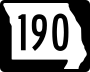 Route 190 marker