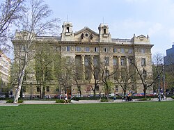 A Magyar Nemzeti Bank épülete Budapesten