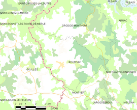 Mapa obce Rouffiac