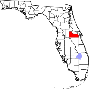 Location of Orange County in Florida