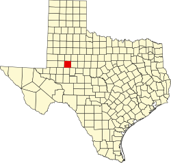 Karte von Howard County innerhalb von Texas