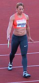 Marija Abakumowa – 2013 WM-Dritte und zuvor wegen Dopingbetrugs gesperrt[2] – Rang fünfzehn mit 56,08 m