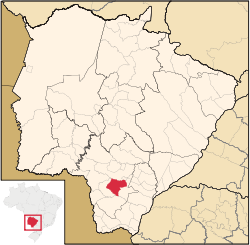 Localização de Caarapó em Mato Grosso do Sul