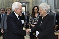 Segre (til høyre), president Sergio Mattarella (til venstre), 2019 Foto: Presidenza della Repubblica