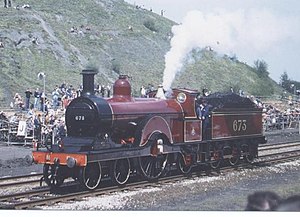 Midland 4-2-2 No. 673 Rainhill 1980.jpg