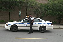 Security vehicle and officer in Montreal, Quebec Montreal Security 2009 067.jpg