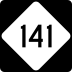 North Carolina Highway 141 marker