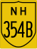 National Highway 354B marker