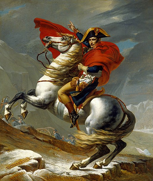 Napoleón en su caballo de David