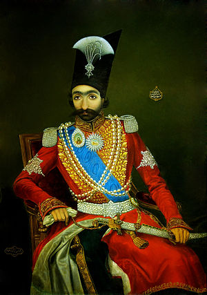 Portreti i Naser al-Din Shah Qajar, mbret i Persisë (1831–1896)