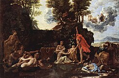 O Nascimento de Baco (1657), Nicolas Poussin, no Fogg Art Museum, Cambridge (Massachusetts), EUA