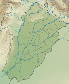 Map showing the location of Ayub National Park ایوب نیشنل پارک