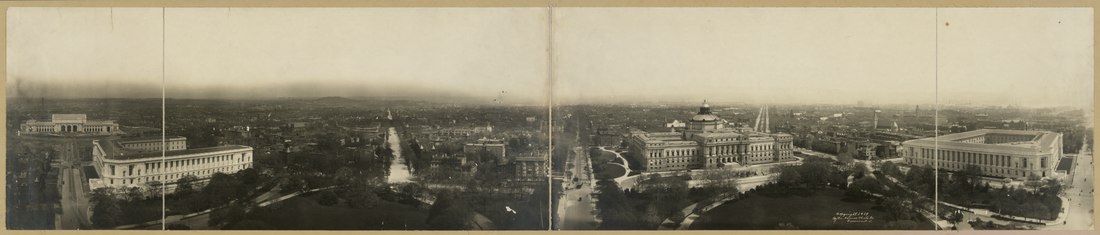 Panorama of Capitol Hill taken from the Capitol Building looking east - 1906