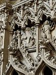 Part of carving above the sedilia in Truro Cathedral