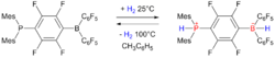 Phosphino borane hydrogen storage