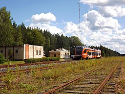 Piusa järnvägsstation.