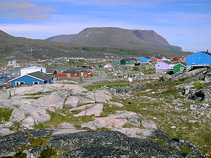 Village of Queqertarsuaq on Disko Island, Gree...