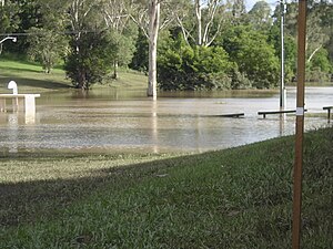 Receding waters, Sunset Road