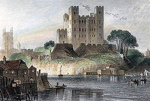 Rochester Castle engraved by H.Adlard after G.F.Sargent. c1836 edited.jpg