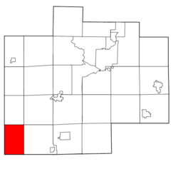 Location within Saginaw County, Michigan