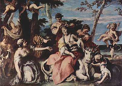 L'Enlèvement d'Europe Sebastiano Ricci, v. 1720 Rome, Palazzo Taverna[20]