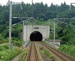 Vjezd do tunelu na ostrově Honšú