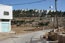 Road to Kiryat Arba, Hebron, 2010 Settlers-onlyRoad.jpg