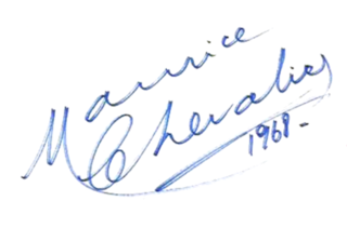 signature de Maurice Chevalier