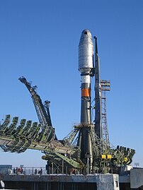 ST型フェアリングを取り付けて打ち上げられるソユーズ2.1