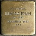 Stolperstein für Johanna Israel (Hohenstaufenring 6)