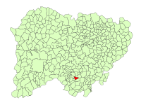 Localisation de Santibáñez de la Sierra