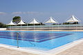 Renovated in 2013 thanks to a grant from the FAITH Endowment, the Ionian Village pool is a state of the art facility. A fully chlorinated, filtered pool with space for everyone at camp to come and hang out and enjoy the weather. When not at the beach, the camp can be found at the pool, jamming out to music as they work on their tans.