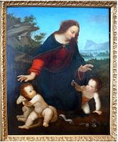 Мадонна с младенцами Иоанном Крестителем и Иисусом Христом. Шато де Флёр, Вильнёв-д'Аск, Франция