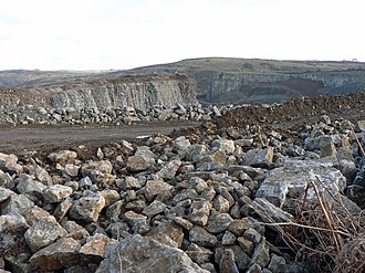 Pant Quarry, St Bride's Major Top of Pant Quarry, St Bride's Major - geograph.org.uk - 1118729.jpg