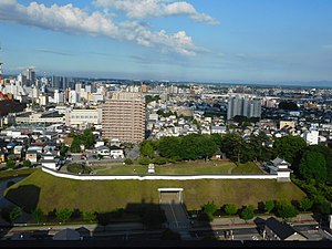 Utsunomiya castle ruins Park Panorama 2.jpg