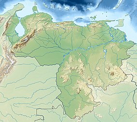 Map showing the location of Alto Orinoco-Casiquiare Biosphere Reserve