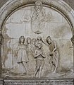Andrea Alessi, Battesimo di Cristo, 1468 circa, bassorilievo, Traù, Cattedrale di San Lorenzo
