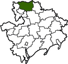 Poziția localității Vilneansk
