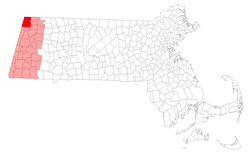 Location in Berkshire County in Massachusetts