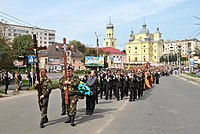 Похоронна процесія на вул. Микулинецькій