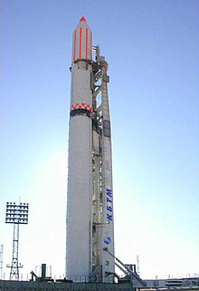 Zenit-2 rocket (Baikonur, 10 December 2001) Zenit-2 rocket ready for launch.jpg