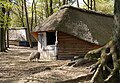 1. Het exterieur van het oude schapenstal in het Nederlands Openluchtmuseum .